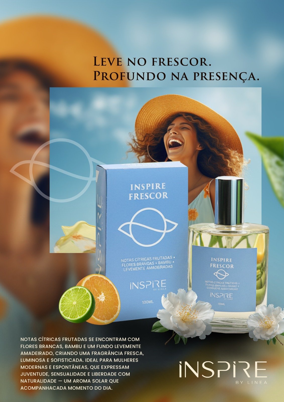 Perfume Feminino - Inspire By Linea - Leveza - Eau De Parfum - 100 Ml - Alta Fixação - Longa Duração - Imagem 2