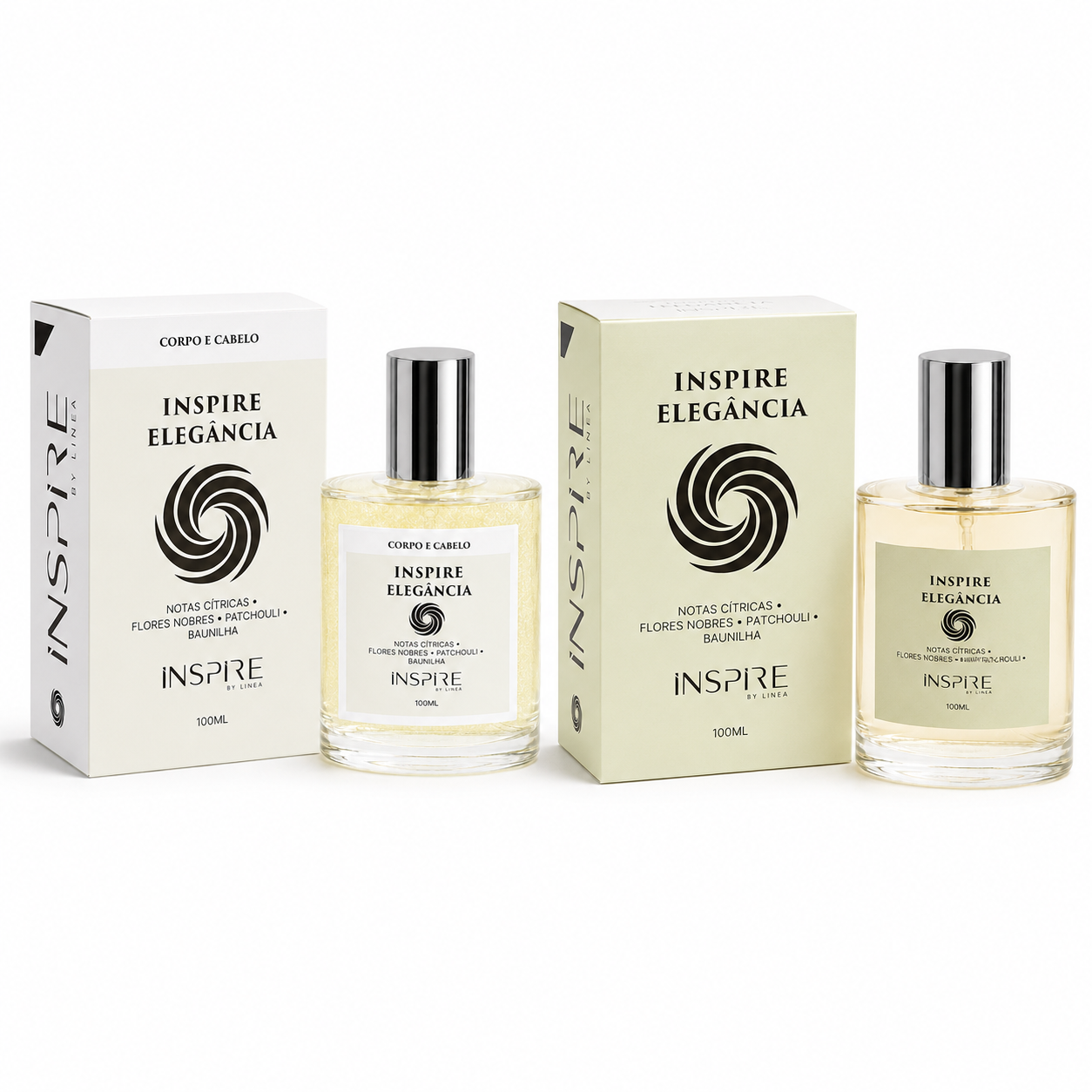 Kit Perfume Feminino + Cabelo E Corpo - Inspire By Linea - Autonomia - Eau De Parfum - 100 Ml - Alta Fixação - Longa Duração