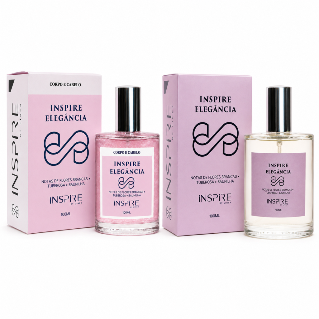 Kit Perfume Feminino + Cabelo E Corpo – Inspire By Linea – Propósito – Eau De Parfum – 100 Ml – Alta Fixação – Longa Duração